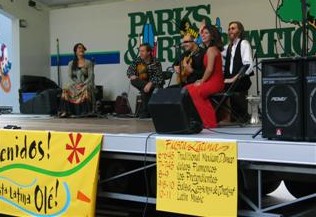 flamenco performance at Fiesta Latina