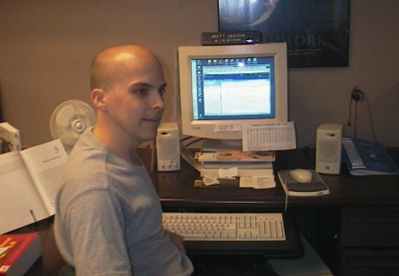 Brett at his desk at Lexcall
